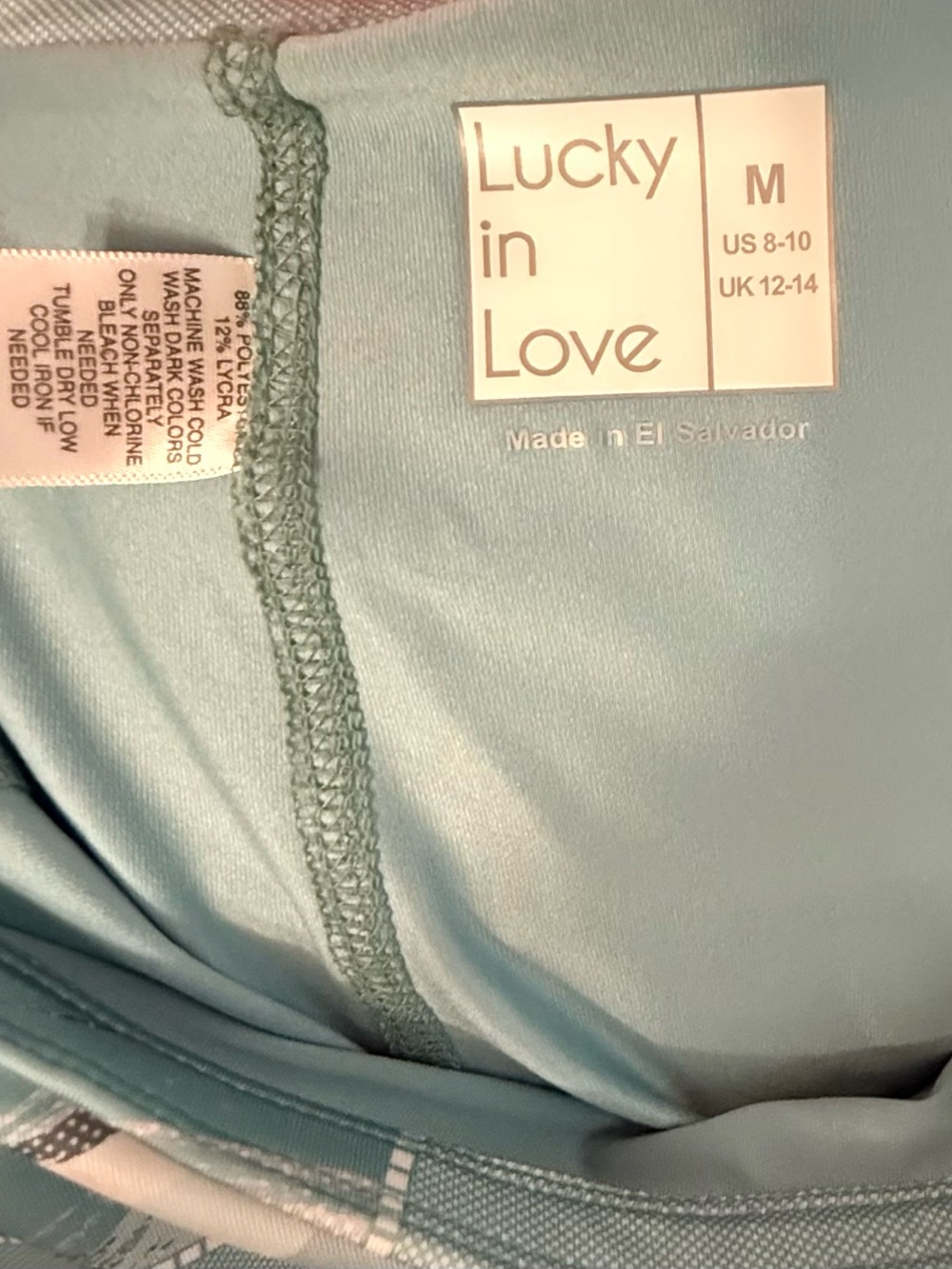 Lucky in Love “can’t find me love” Pleated Skirt with Camouflage Panels Sz M - Picture 4 of 7
